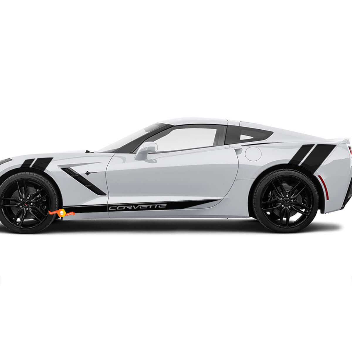 Corvette Side Door and Rear Fender Stripes for Chevy Corvette