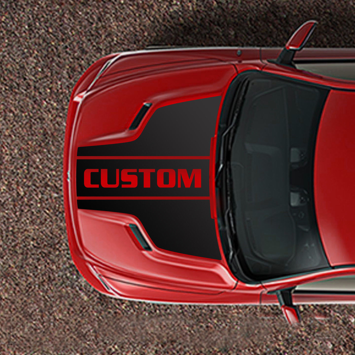 RAM 1500 Sport Hood Sticker Decal Stripe Set CUSTOM TEXT 5.7 MOPAR DODGE..