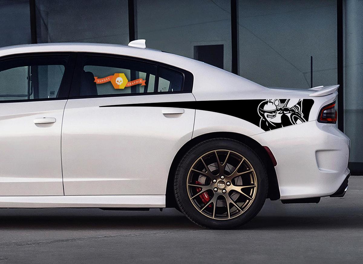 Dodge Charger SCAT PACK Rear Quarter Side Stripes 2015 2016 2017 2018 2019 2020 Scatpack