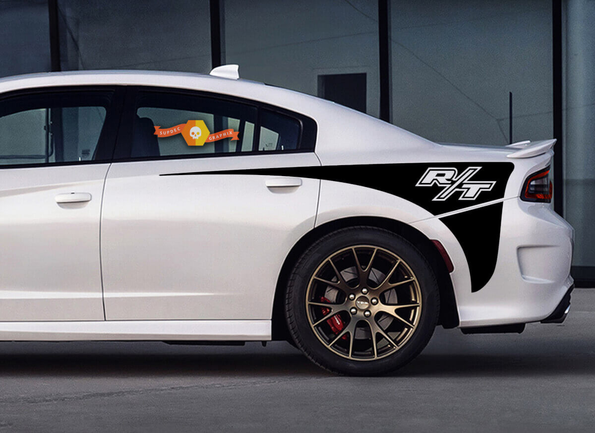 R/t Rear Quarter Side Stripe Hemi Srt Rt Scat for Vinyl Decal Sticker for Dodge Charger
