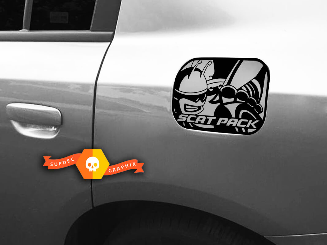SCAT PACK Dodge Charger Gas Door Sticker Decal 2018 2016 2017 SRT 392 Part emblem badge Scatpack
