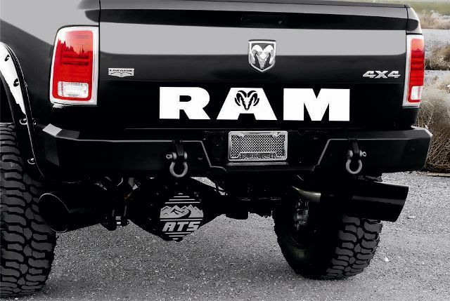 DODGE RAM HEMI 1500 2500 3500 1x DECAL back graphics vinyl decal sticker logo