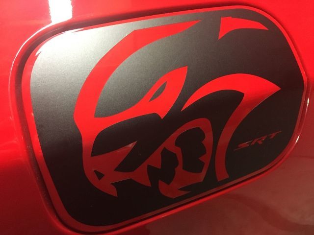 Dodge Charger HELLCAT SRT Gas Door Vinyl Overlay 2015+ Hemi Mopar decal sticker
