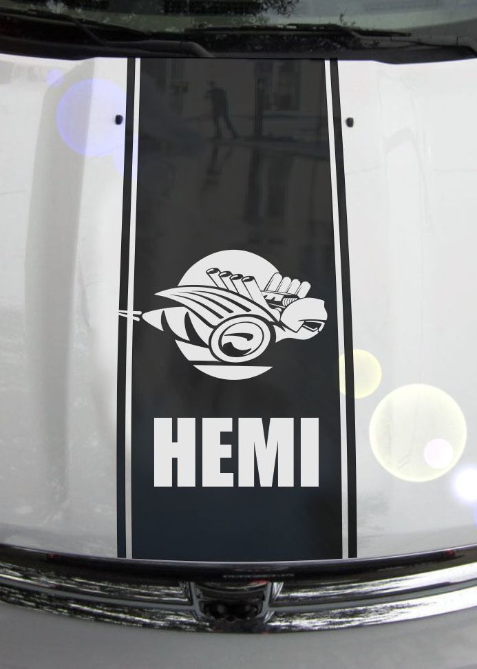 Ram Truck 1500 2500 3500 Bee Hood Stripes Vinyl Decal Sticker Graphic DH-006B
