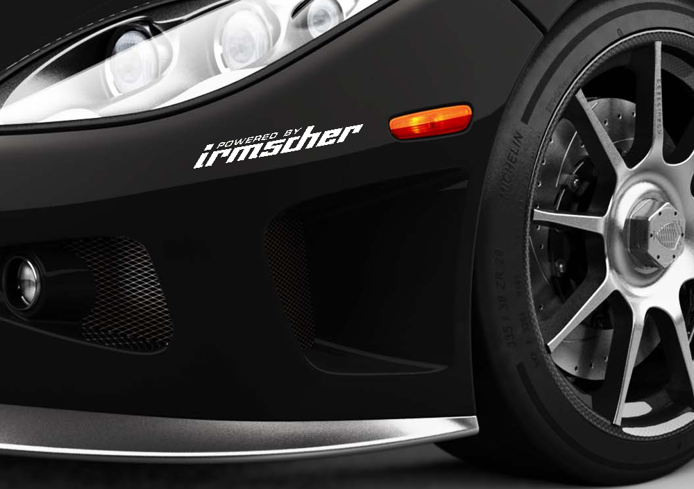 4x Powered by Irmscher Opel Sport Racing fits to Astra Vectra Omega Frontera Senator Monza GT