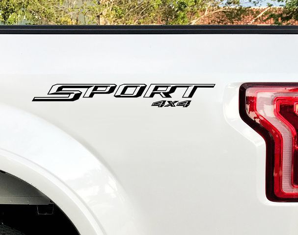 Ford F150 Sport 4X4 Stickers Bedside Decal 2015 2016 Decals Vinyl Cut Sticker SF
