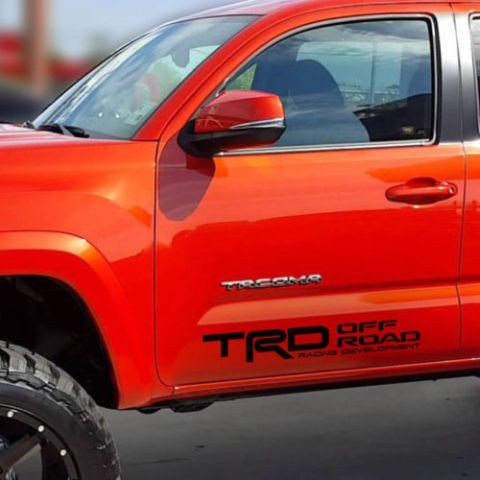Toyota Tundra Tacoma Car Truck TRD off road Side Decal Sticker Pre-Cut Vinyl T7
