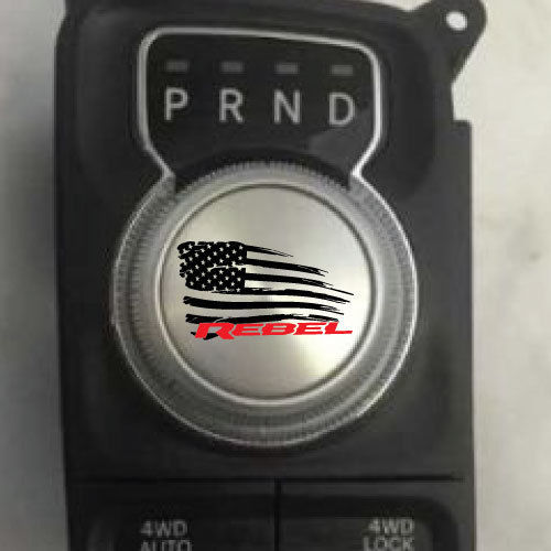 Dodge Ram Rebel Shift Knob Decal Sticker Graphic Vinyl Gear Park Drive American