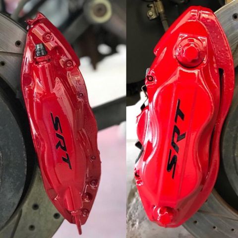 SRT Brake Caliper High Temp. Vinyl Decal Sticker SET OF 8 Any Color