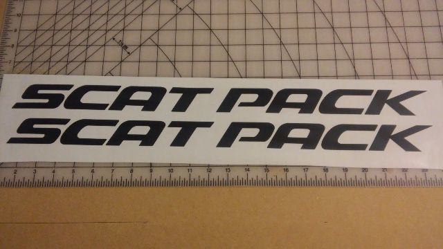 Charger Sticker Decal Graphic Vinyl CHALLENGER MOPAR SRT Scat Pack Text Logo HEMI DART Scatpack