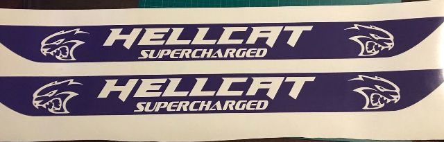 Dodge Challenger Hellcat Door Sill Stickers Decals 2015 2016 2017 SRT Hemi 392 Protector