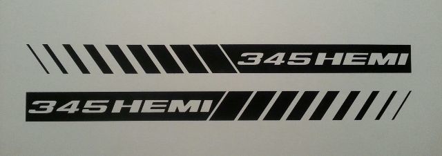 345 HEMI STROBE STRIPES ** HOOD Stickers Decals ** MOPAR * DODGE RAM 5.7 CHARGER SRT8 Now