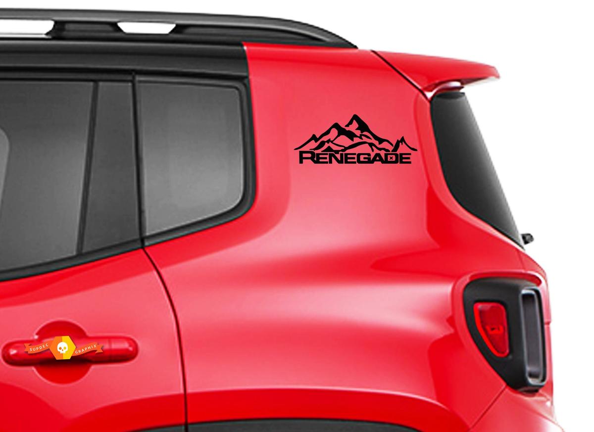 2pcs Vinyl Door Decal Sticker Side Graphic for JEEP RENEGADE Set s2