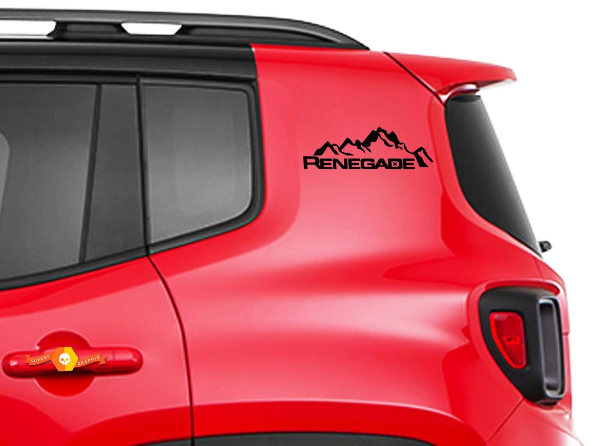 2pcs Vinyl Door Decal Sticker Side Graphic for JEEP RENEGADE Set s7
