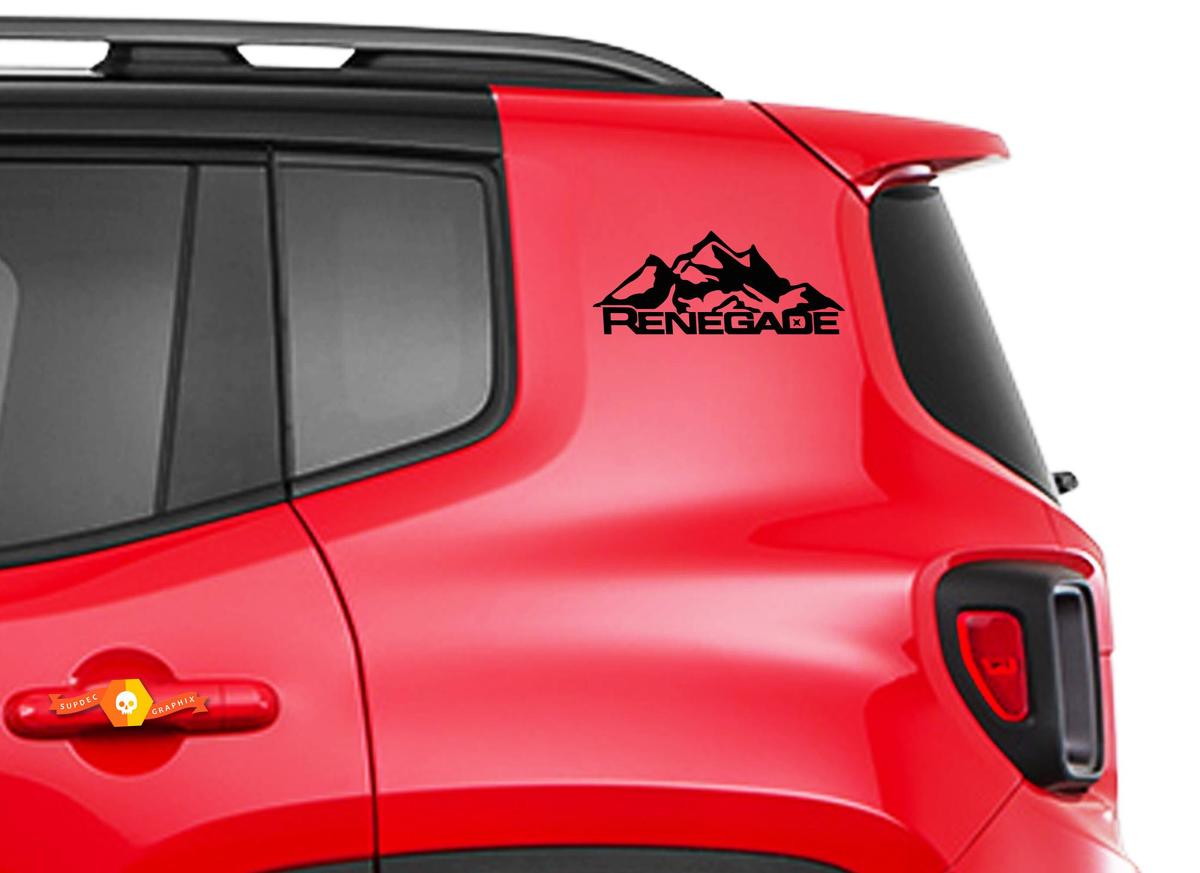 2pcs Vinyl Door Decal Sticker Side Graphic for JEEP RENEGADE Set s4