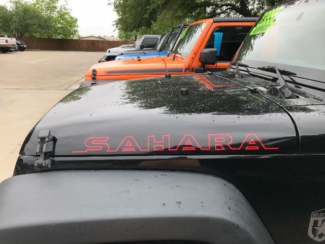 2pcs NEW SAHARA Hood Side Sticker Decal Graphic JEEP WRANGLER TJ JK CJ LJ RED Color