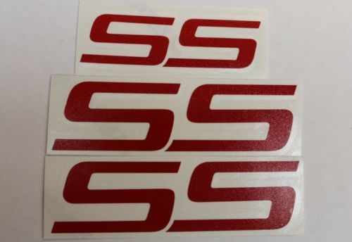 SS Emblem Overlay Stickers Decals (set of 3 ) - 06-09 Trailblazer SS