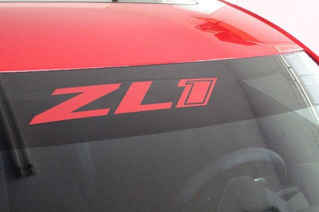 ZL1 Camaro Sticker Decal, Windshield graphic, Camaro SS, LT Eyebrow Graphic