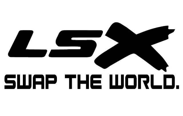  LSX Swap The World - Vinyl Sticker Decal - Black - Chevy LS Mustang BMW Nissan Ford