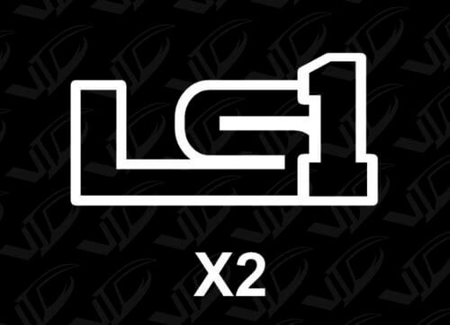 LS1 - දෙව් වනිල් ඩිකාල් ස්ටිකර් - කැමරෝ කොරෙට් ජීටීඕ් එස්එස් සීම්  Z28 LSX LS 5.7L
