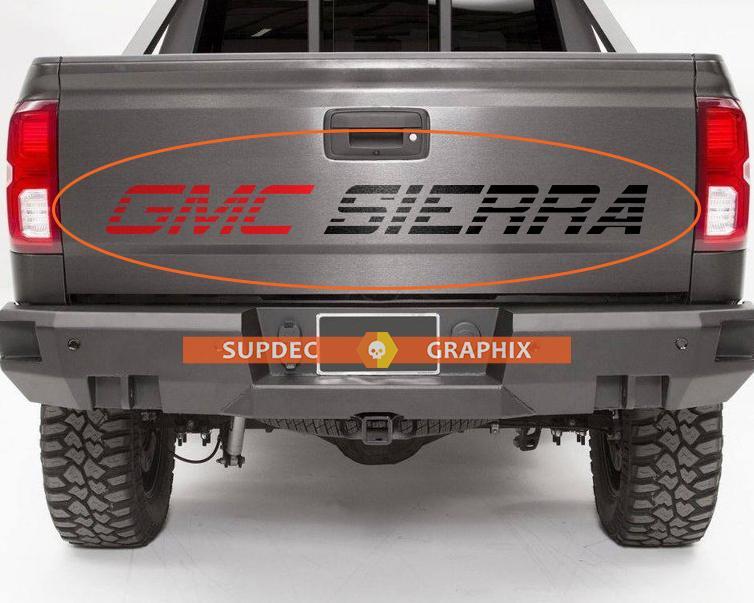 Gmc Sierra Tailgate Vinyl Decal Sticker Any Colors
