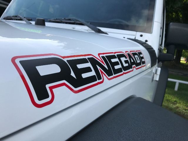 2pcs RENEGADE 2-Colors Hood Sticker Decal Fender Graphic JEEP WRANGLER RENEGADE