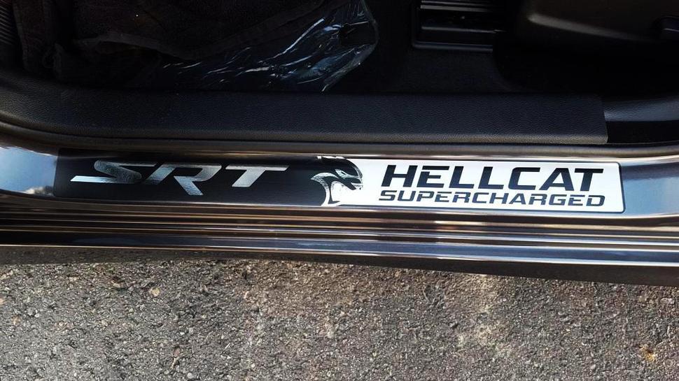  Dodge Challenger Charger Hellcat Door Sill Stickers Decals SRT Hemi Chrome with any colors