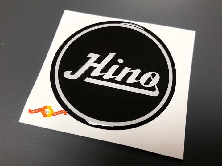 Hino Made Toyota FJ Cruiser Black Domed Badge Emblem Resin Decal Sticker