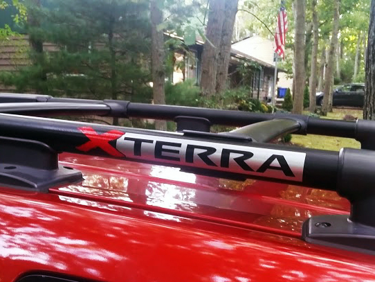 2x NISSAN XTERRA ROOF RACK Sticker Decal EMBLEM 2 colors
