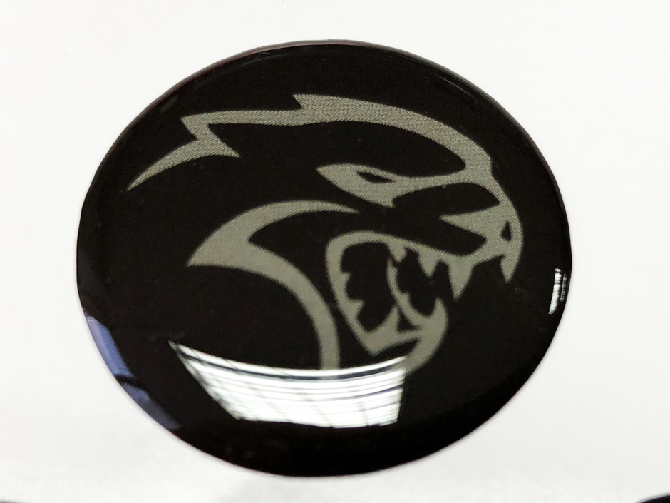 Start engine button Hellcat Dodge Charger Domed Badge Emblem Resin Decal Sticker Now