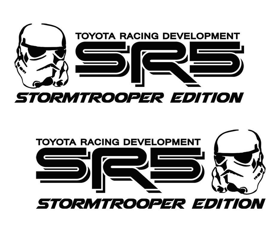Toyota SR5 Truck Stormtrooper Edition Tacoma Tundra Decals Sticker Decal Vinyl x
