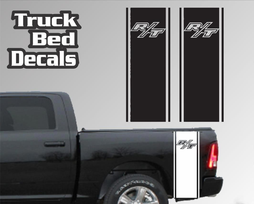 Dodge Ram Bed Side RT R/T Truck Bed vinyl decals stickers 2023