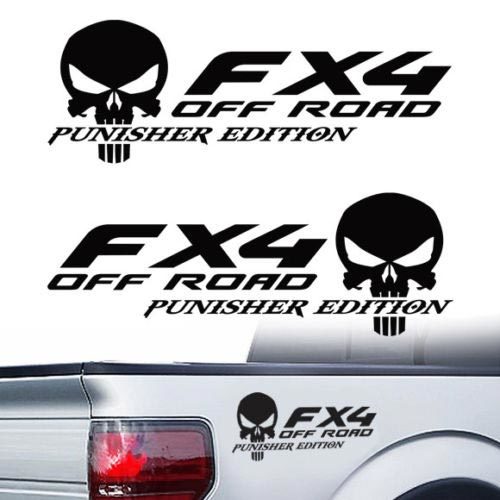 Ford F-150 FX4 Off-Road Truck f150 The Punisher Pair Stickers Decals Vinyl Decal f 150 7