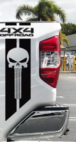 Toyota TRD Tundra Punisher 4x4 off road Racing Decals Vinyl Sticker Decal Stripe