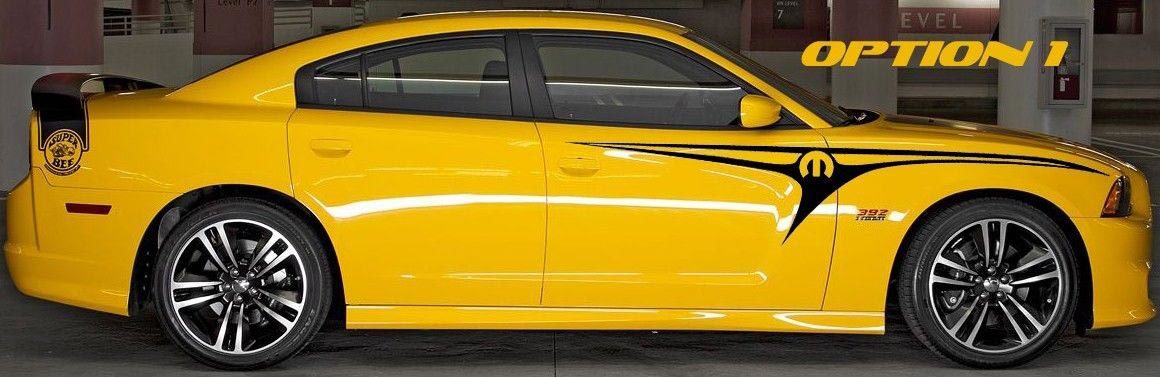 CUSTOM Tribal HEMI Sticker Decal Graphics Vinyl MOPAR Stripes Charger RT SRT HELLCAT 392