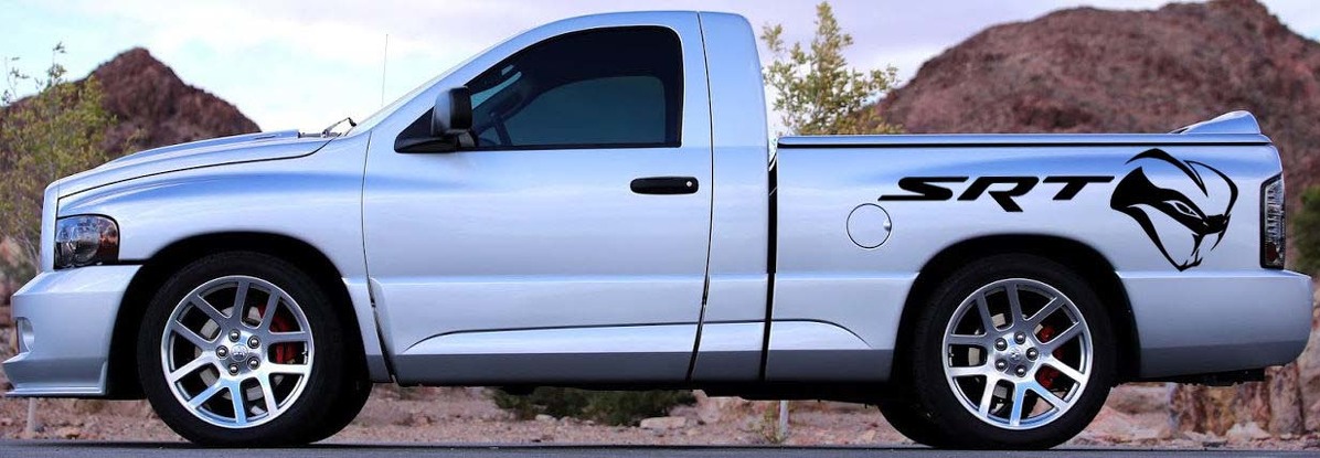 SRT Sticker Decal Graphic Vinyl Vehicle BED Dodge Ram SRT-10 VIPER MOPAR STRYKER STRIKER
