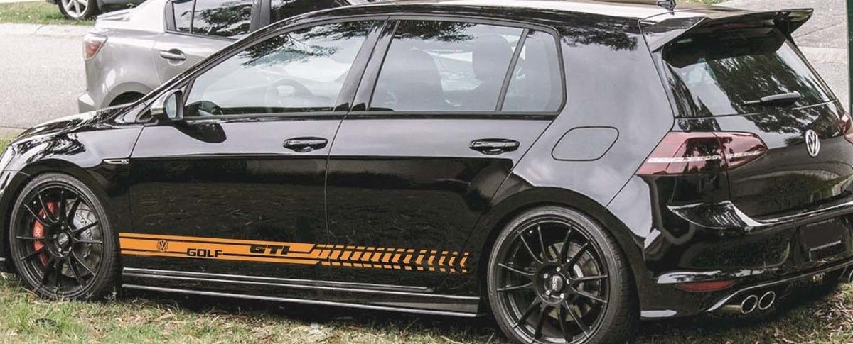 Sticker Decal vinyl stricker Side Door Stripes for Volkswagen Golf MK7 MK6 MK5 GTI GT
