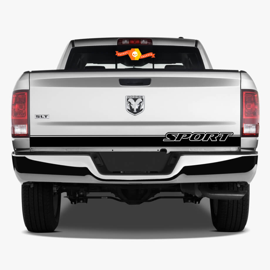 RAM 1500 Sport Tailgate Stripe Sticker Decal Hemi Dodge Truck 5.7 2017 2016 2015 2014 2018