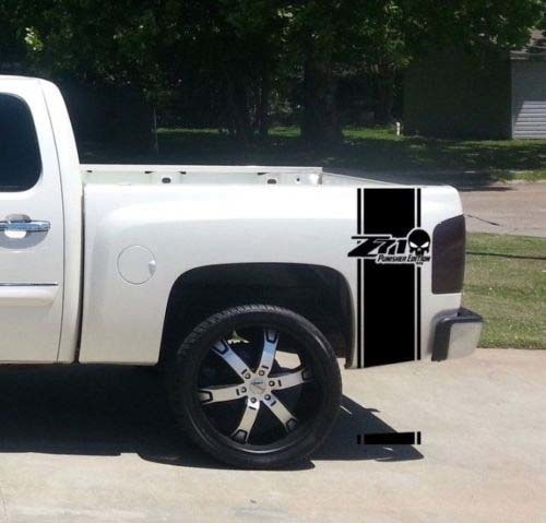 Chevrolet Z71 Punisher Edition Bed Stripe Stickers Decals for CHEVY GMC Pickup Truck