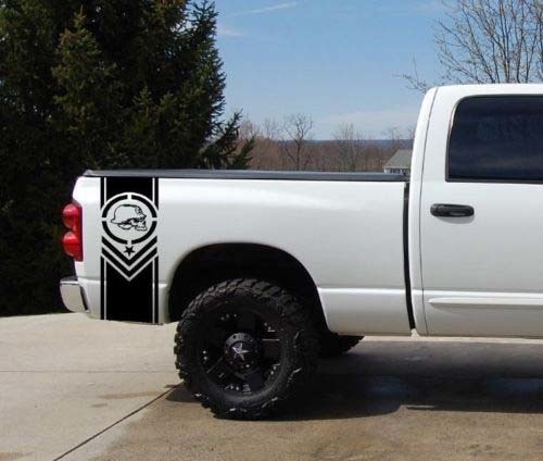 Metal Mulisha Truck Bed Stripe Sticker Decal Set 2 Chevy Dodge Nissan Toyota Ford GMC