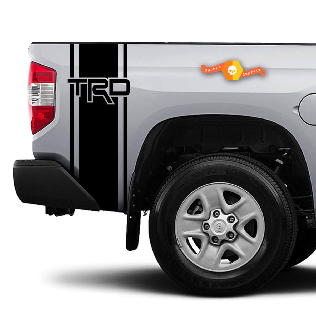 Custom Truck TRD Bed Stripe Sticker Decal Set of 2 for Toyota Pickup