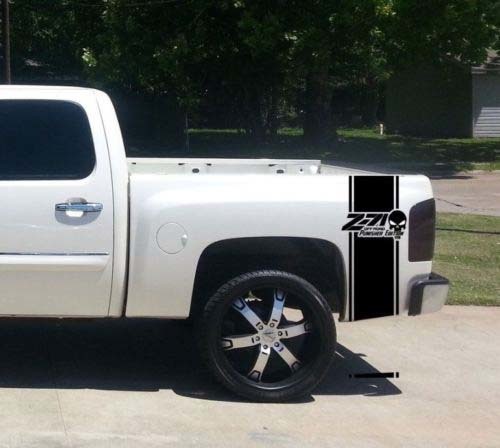 Chevrolet Z71 OFF ROAD Punisher Bed Stripe Stickers Decals for CHEVY GMC Pickup Truck
