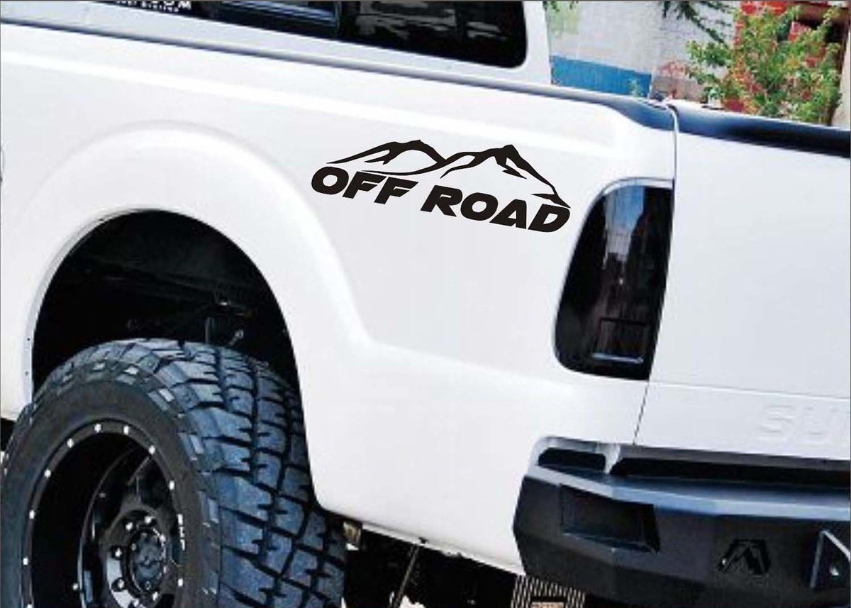 4x4 OFF ROAD Truck Stickers Decals Matte Black (Set) for Ford F-150 Super Duty and Ranger