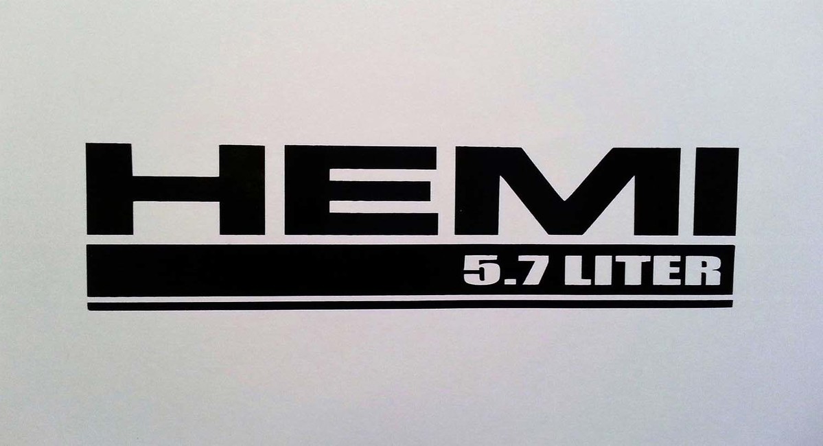 Hemi 345 Sticker Decal ** 5.7 Dodge Ram Truck Challenger Charger Magnum Mopar Plymouth
