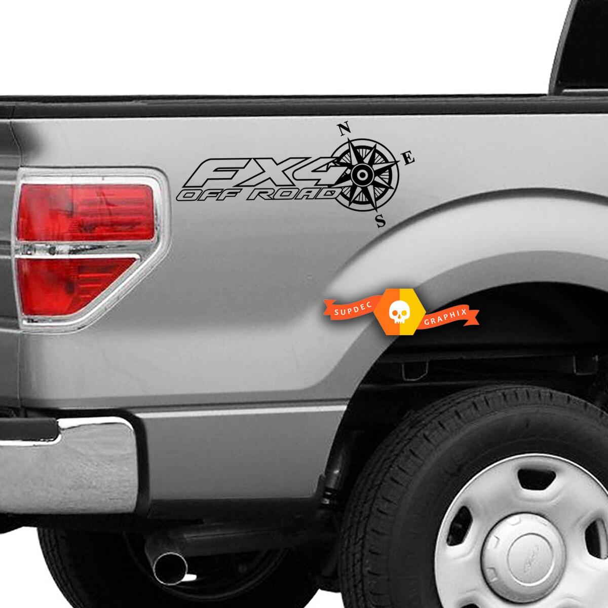 Ford F-150 FX4 Off-Road Truck f150 explorer Pair Stickers Decals Vinyl Decal f 150 outline