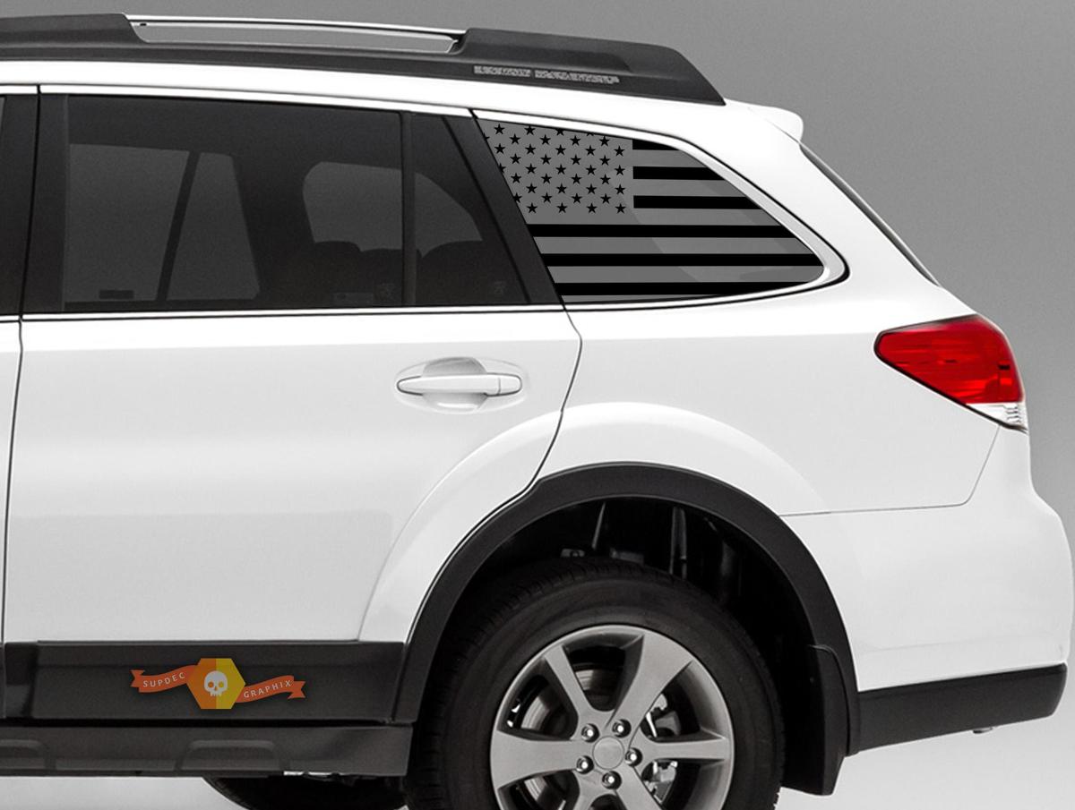 American Flag Decals - Stickers Vinyl Accessories Subie fit Suba Outback