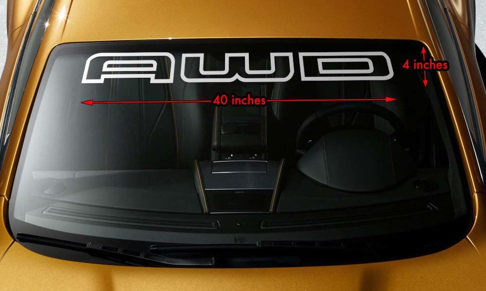 AWD OFFROAD RALLY Windshield Banner Vinyl Decal Sticker 40x4