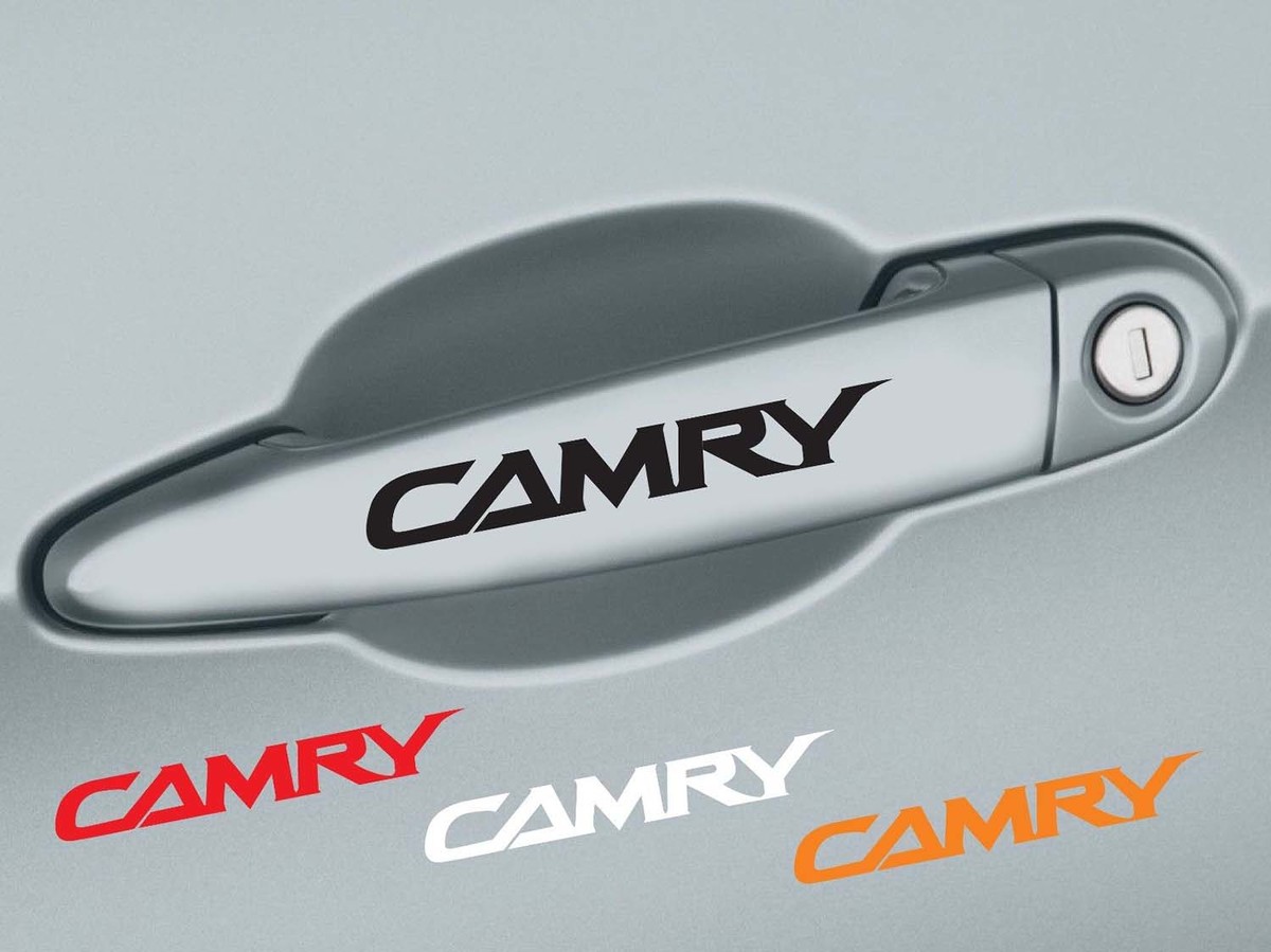 4 pcs CAMRY Vinyl Handle Graphic Door Sticker Decal for Toyota Camry Vinyl Graphic