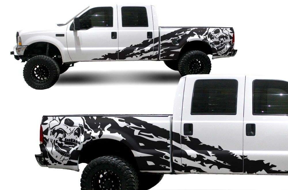 Vinyl Sticker Decal Nightmare Wrap Kit for Ford F-250/F-350 Truck 1999-2006 Matte Black