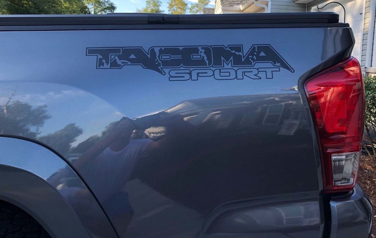 Tacoma Raptor Style Bed Sticker Decal (Solid Color)